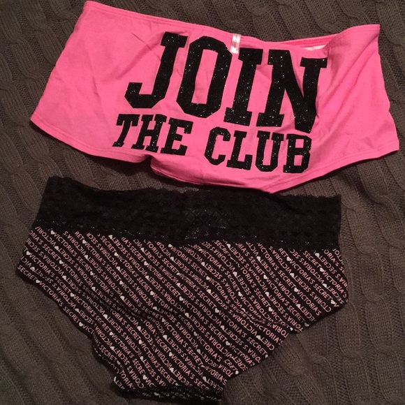 VICTORIAS SECRET LOGO panty SET XS S NWT - Picture 2 of 5